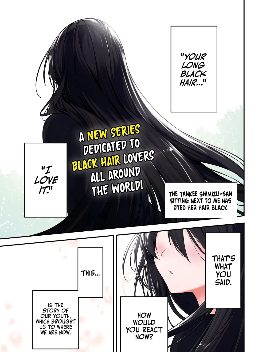 The Yankee Shimizu-san Sitting Next to Me Has Dyed Her Hair Black Chapter 1 page 1 - 