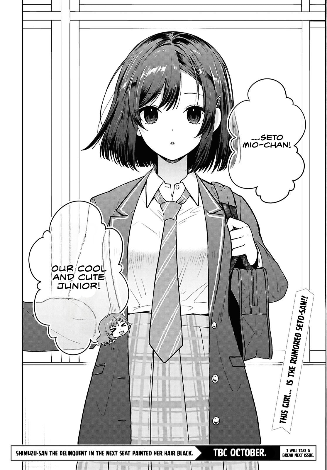 The Yankee Shimizu-san Sitting Next to Me Has Dyed Her Hair Black Chapter 10 page 36 - 