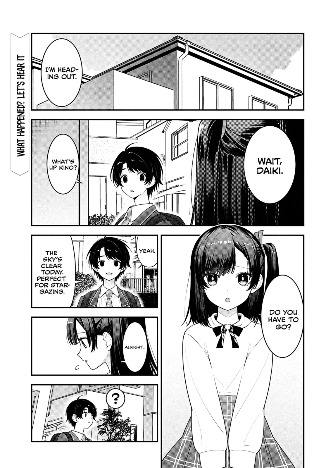 The Yankee Shimizu-san Sitting Next to Me Has Dyed Her Hair Black Chapter 14 page 1 - 
