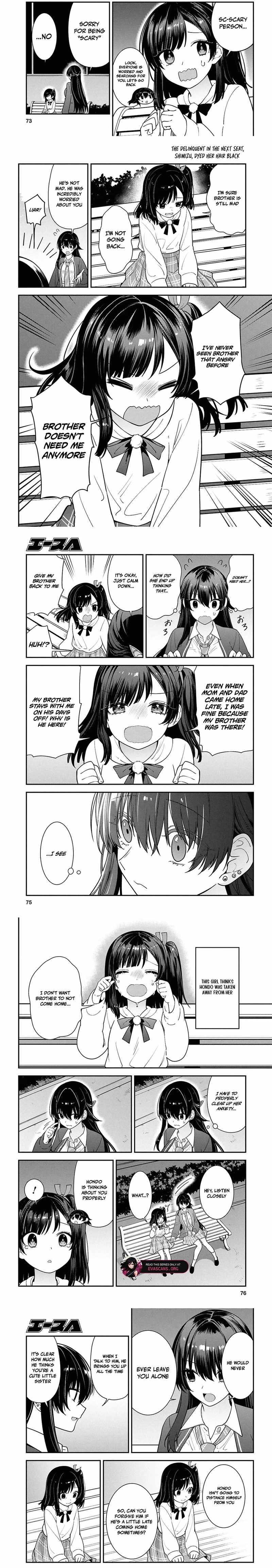 The Yankee Shimizu-san Sitting Next to Me Has Dyed Her Hair Black Chapter 15 page 3 - 