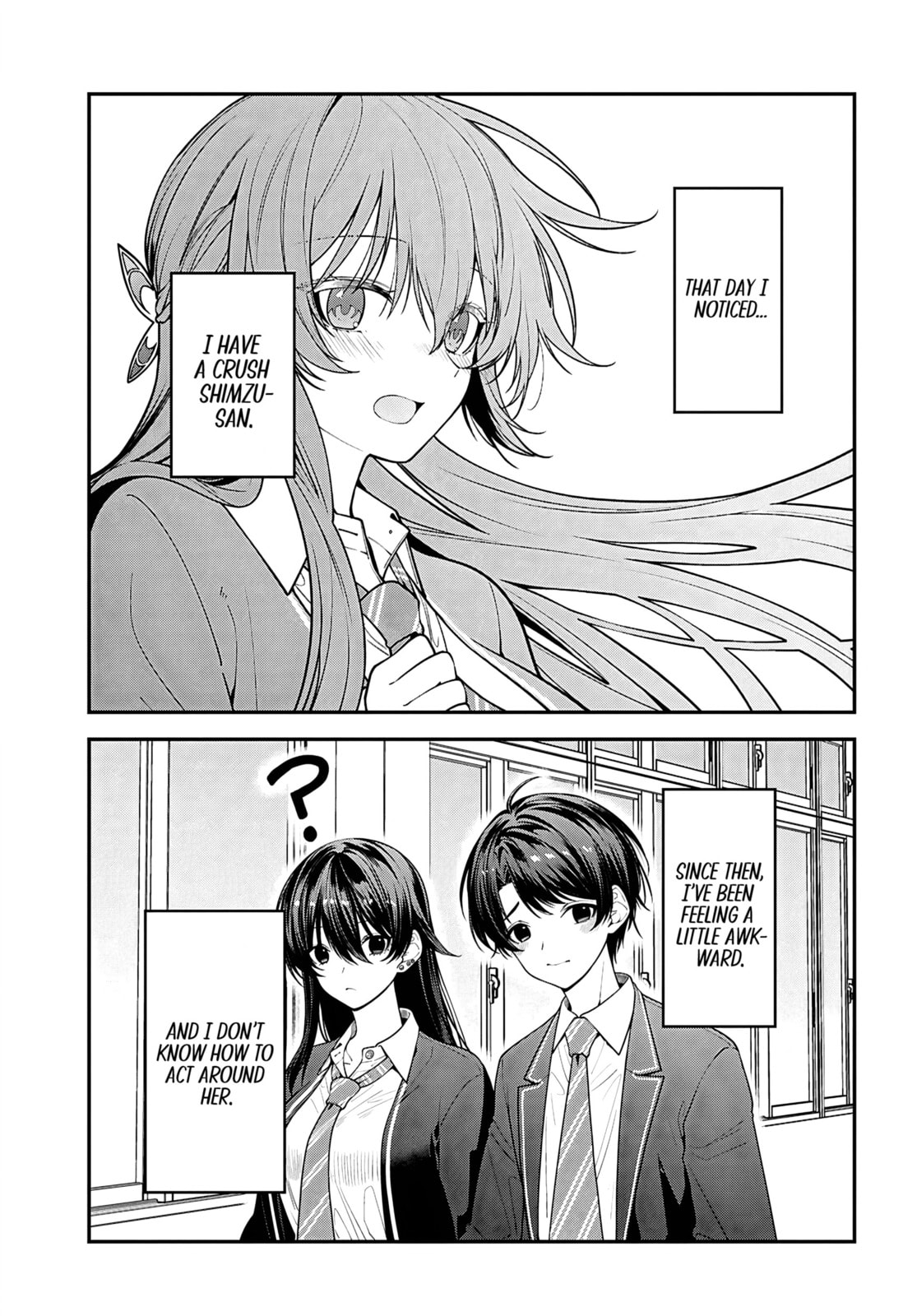 The Yankee Shimizu-san Sitting Next to Me Has Dyed Her Hair Black Chapter 16 page 1 - 
