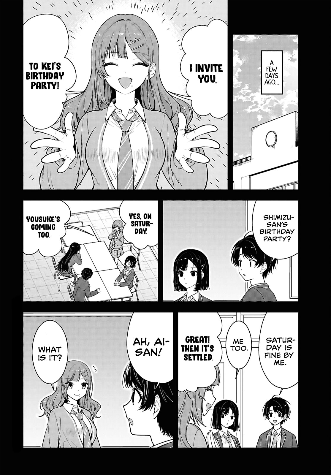 The Yankee Shimizu-san Sitting Next to Me Has Dyed Her Hair Black Chapter 18 page 2 - 