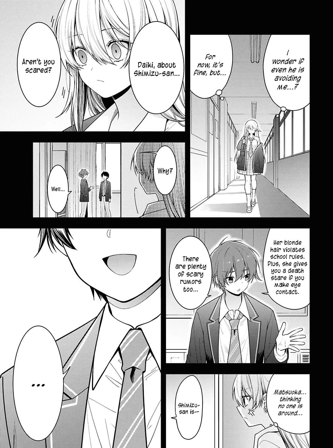 The Yankee Shimizu-san Sitting Next to Me Has Dyed Her Hair Black Chapter 5 page 4 - 
