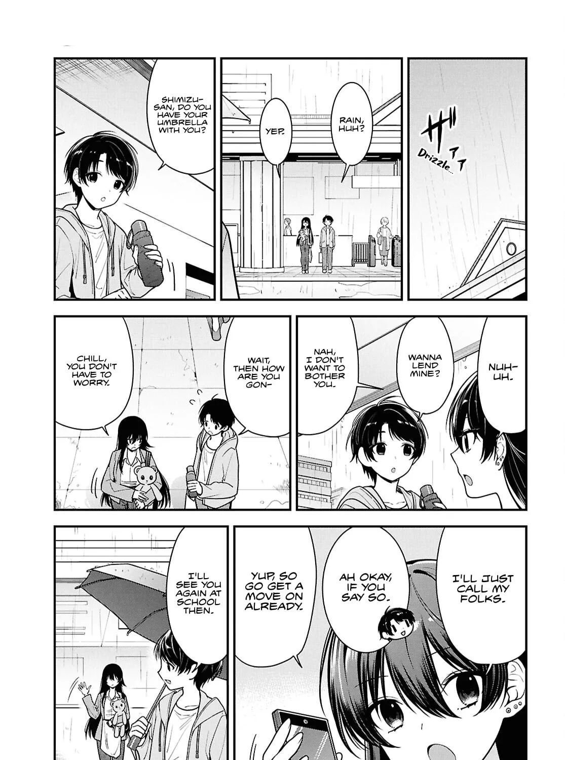 The Yankee Shimizu-san Sitting Next to Me Has Dyed Her Hair Black Chapter 8.1 page 15 - 
