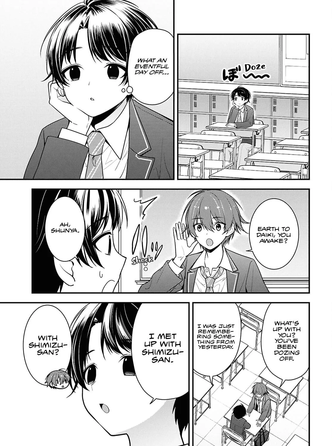 The Yankee Shimizu-san Sitting Next to Me Has Dyed Her Hair Black Chapter 9 page 13 - 