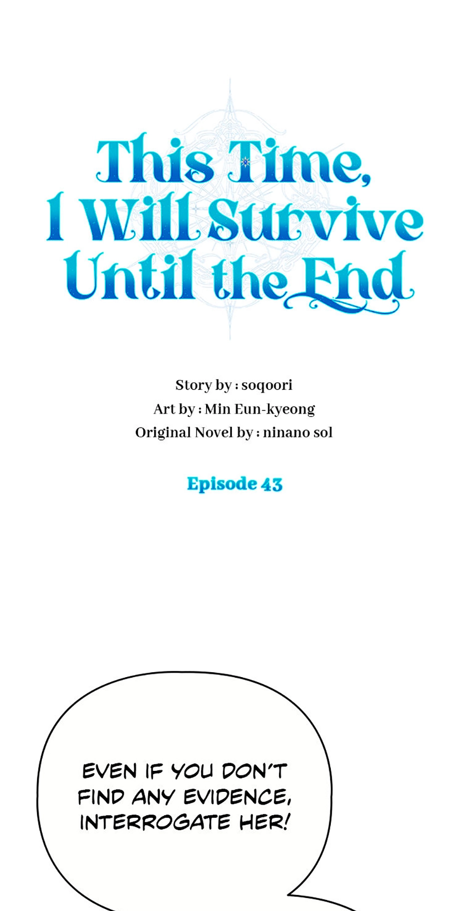 This Time, I Will Survive Until the End Chapter 43 page 1 - 