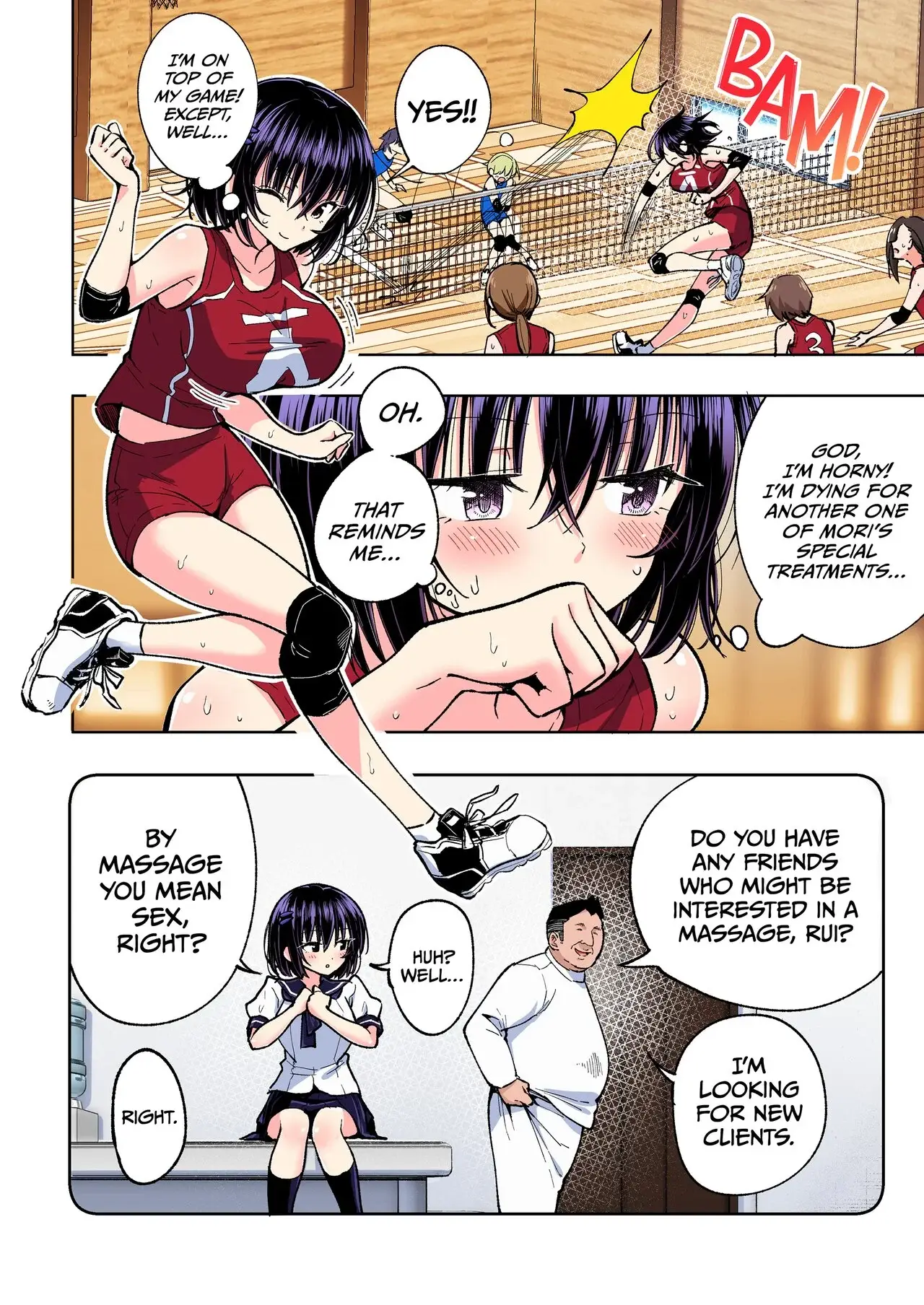 This Volleyball Girl got Spiked with a Sensual Massage Chapter 4 page 58 - 
