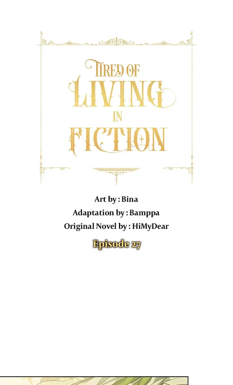 Tired of Living in Fiction Chapter 27 page 1 - 