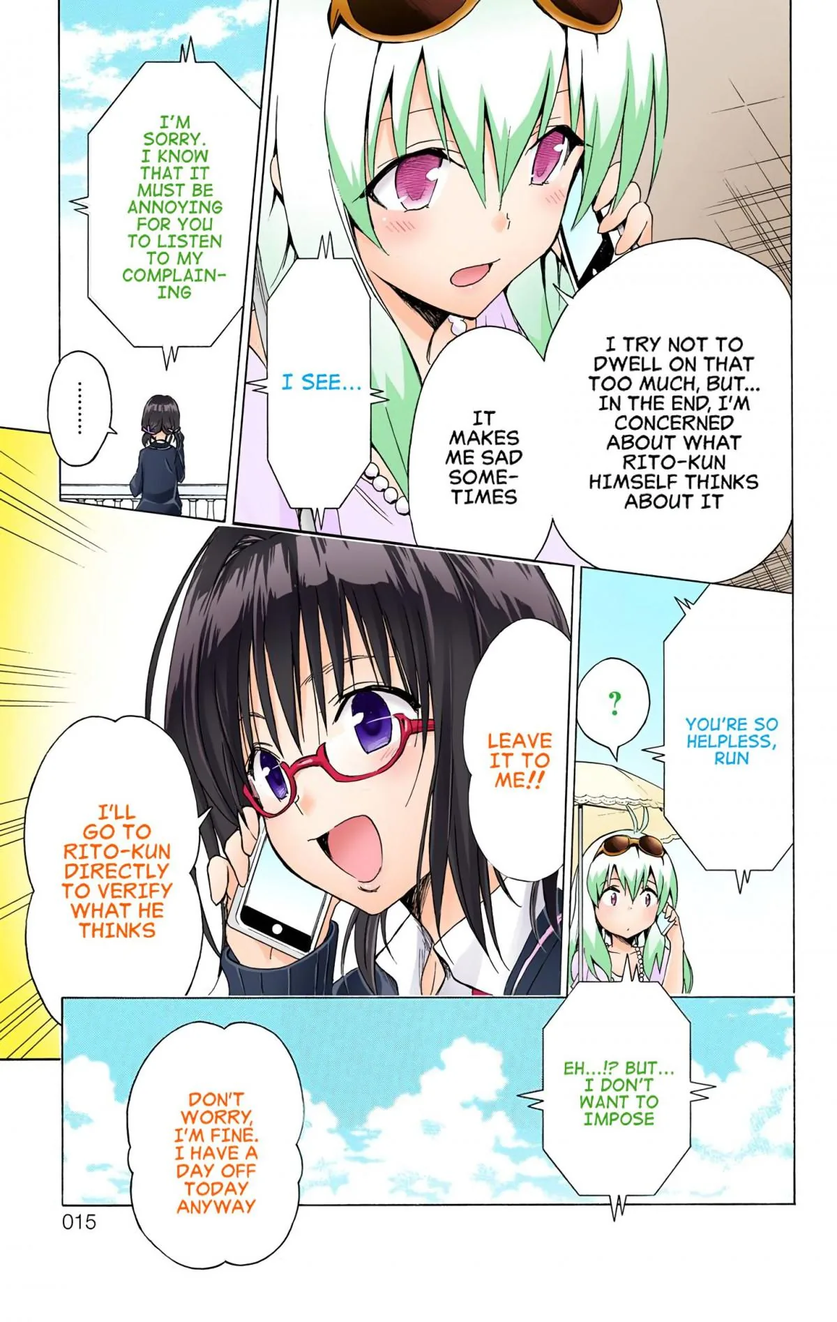 To Love Ru Darkness (Colored) Chapter 58 page 12 - 