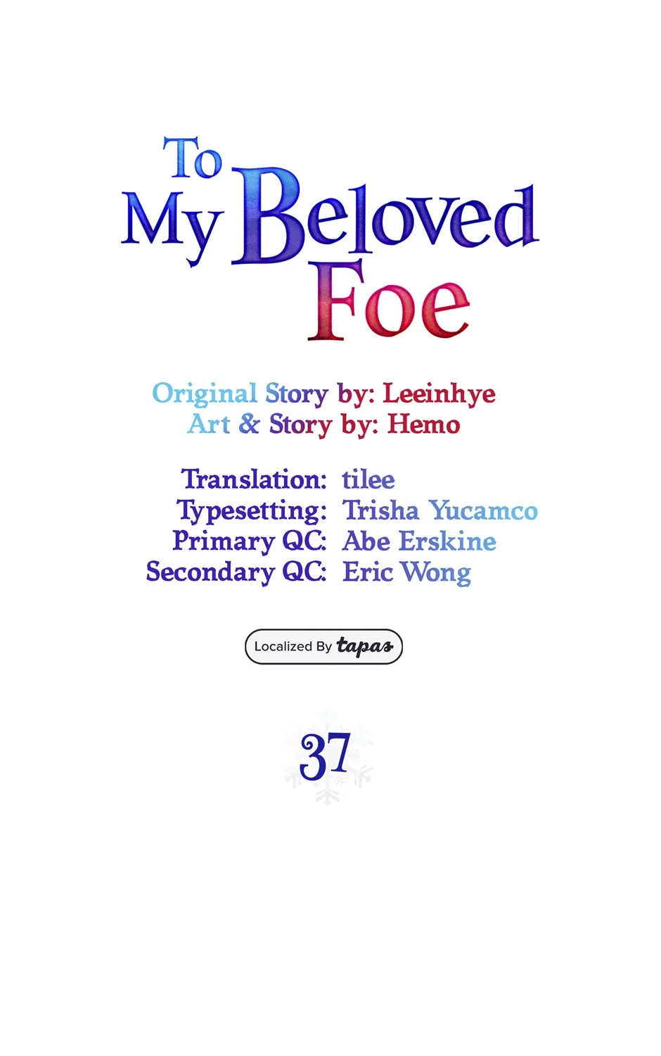To My Beloved Foe Chapter 37 page 38 - 