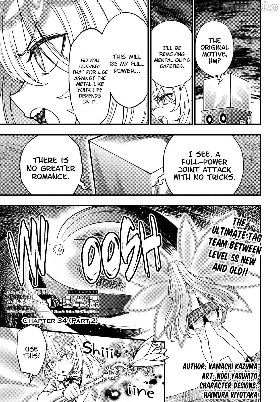 Toaru Kagaku no Mental Out Chapter 34.2 page 2 - 