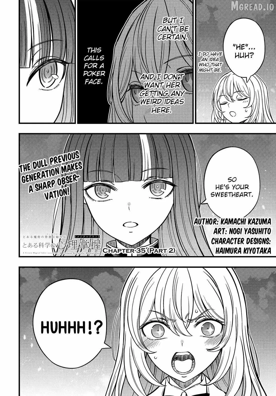 Toaru Kagaku no Mental Out Chapter 35.2 page 1 - 