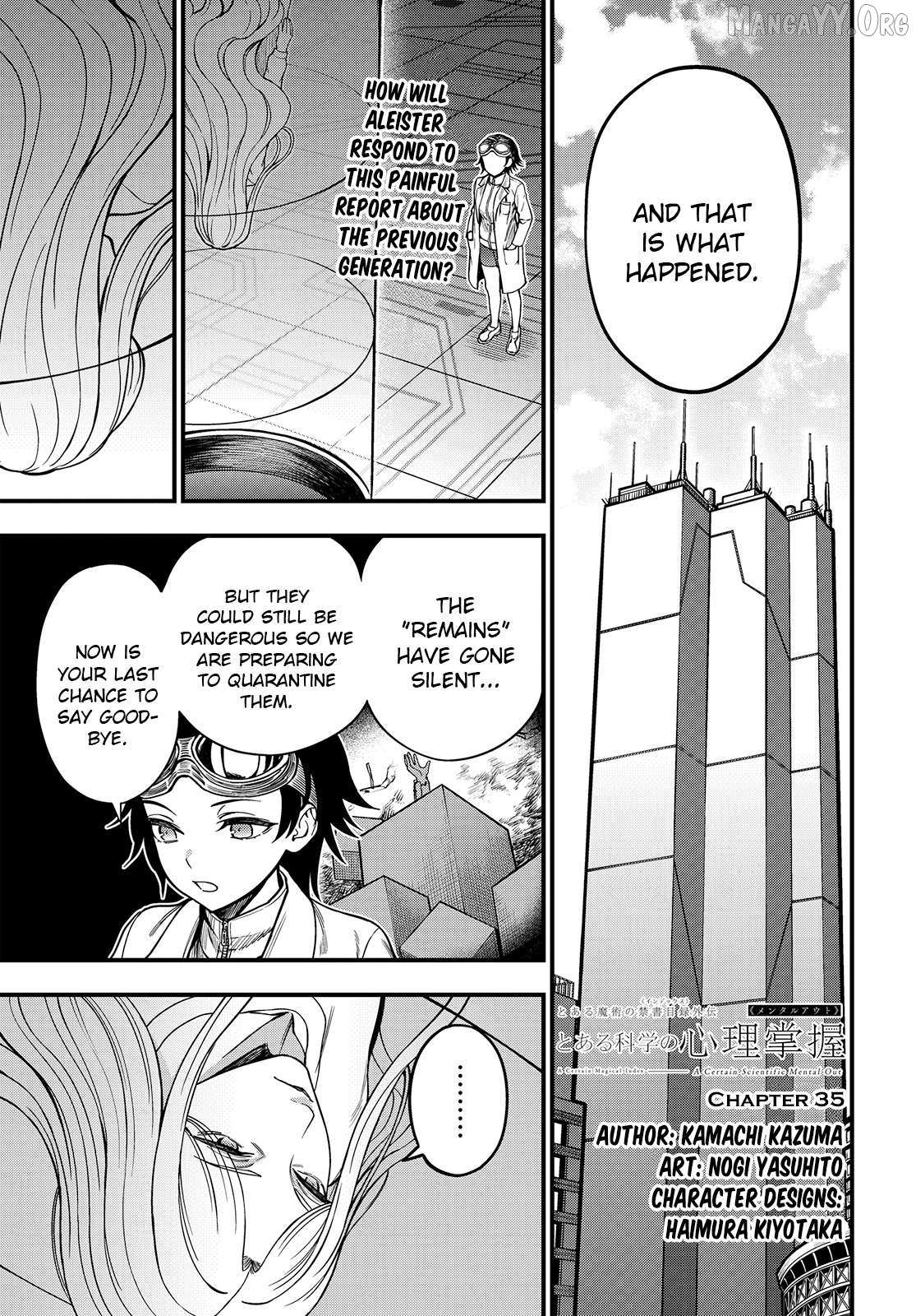 Toaru Kagaku no Mental Out Chapter 35 page 1 - 