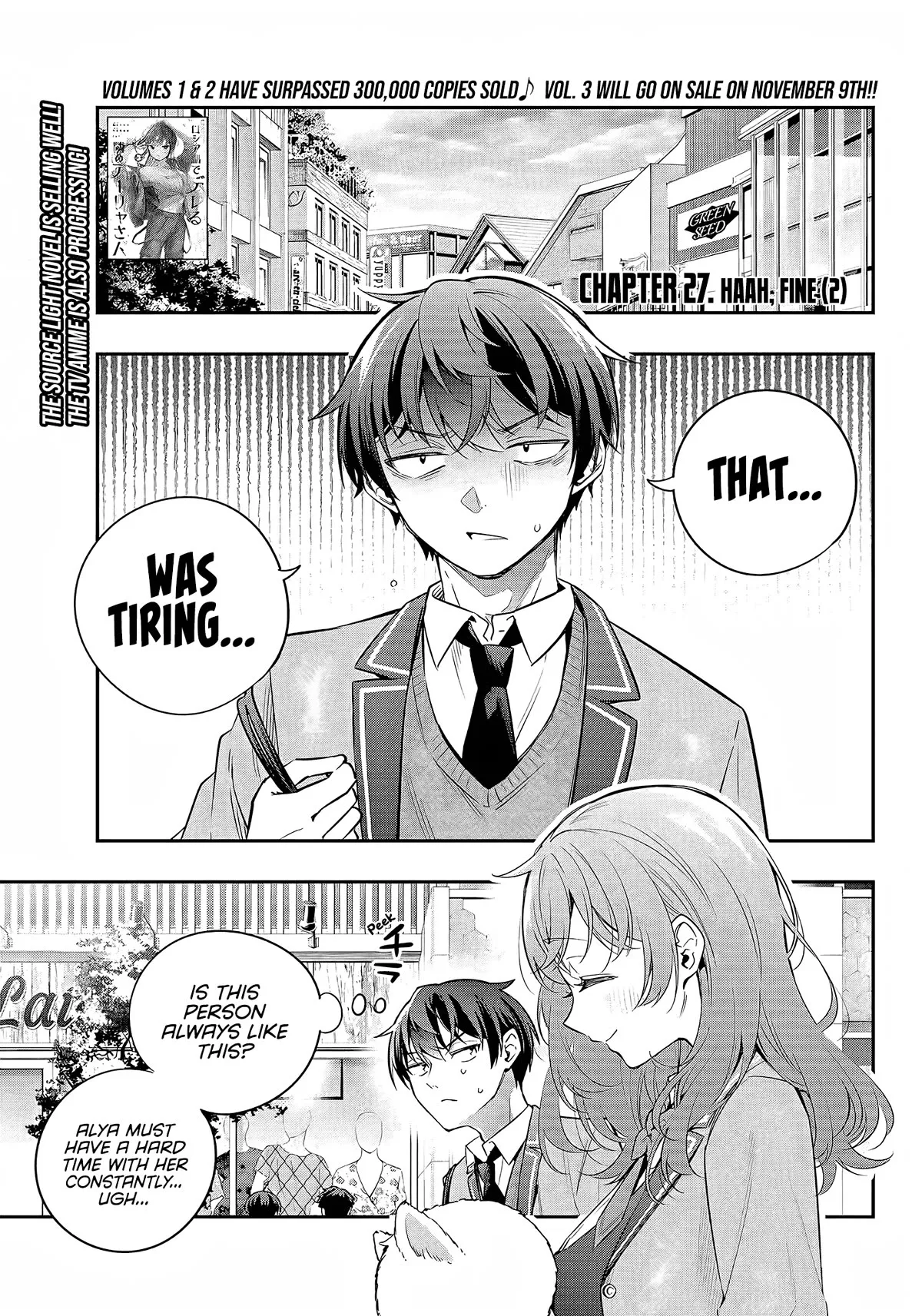 Tokidoki Bosotto Russia-go de Dereru Tonari no Alya-san Chapter 27 page 2 - 