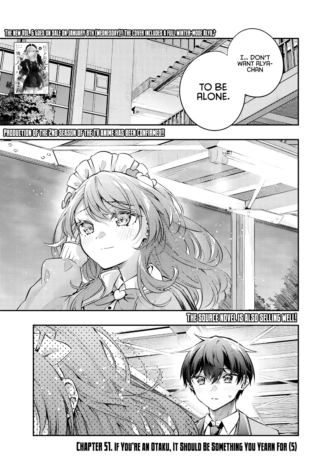 Tokidoki Bosotto Russia-go de Dereru Tonari no Alya-san Chapter 51 page 2 - 