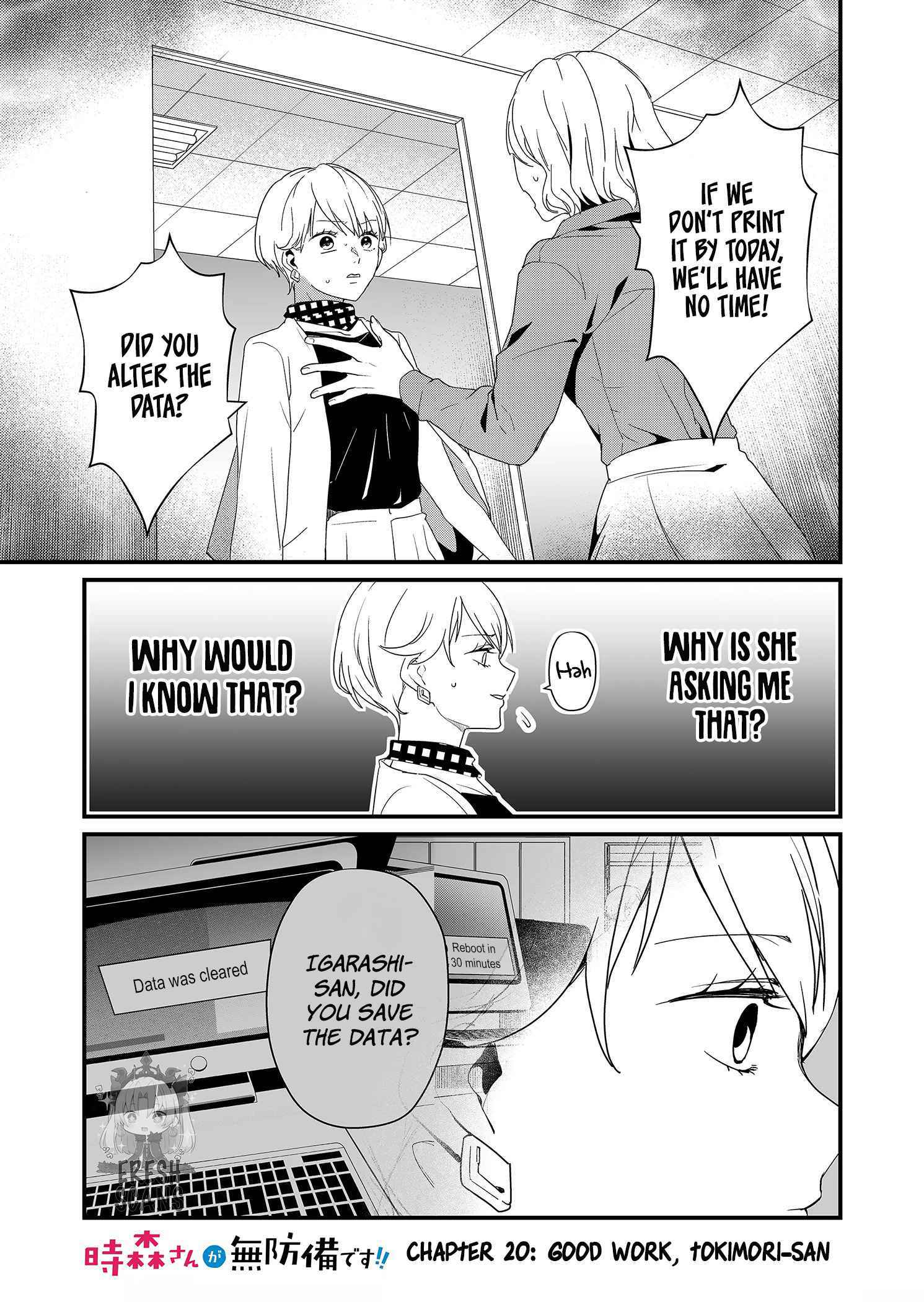 Tokimari-san is Completely Defenseless!! Chapter 20 page 1 - 