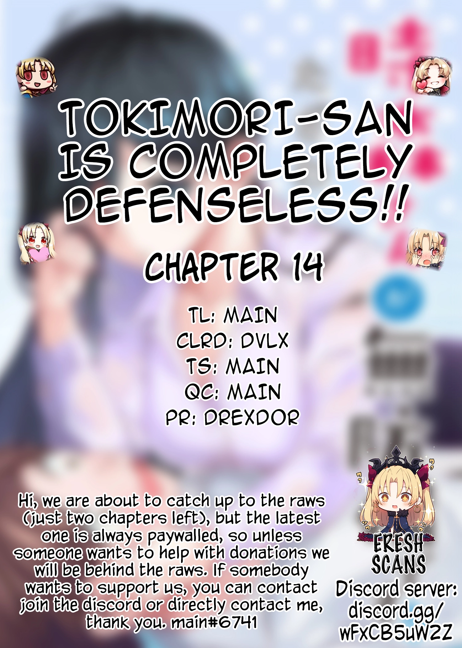 Tokimori-san Is Completely Defenseless!! Chapter 14 page 1 - 