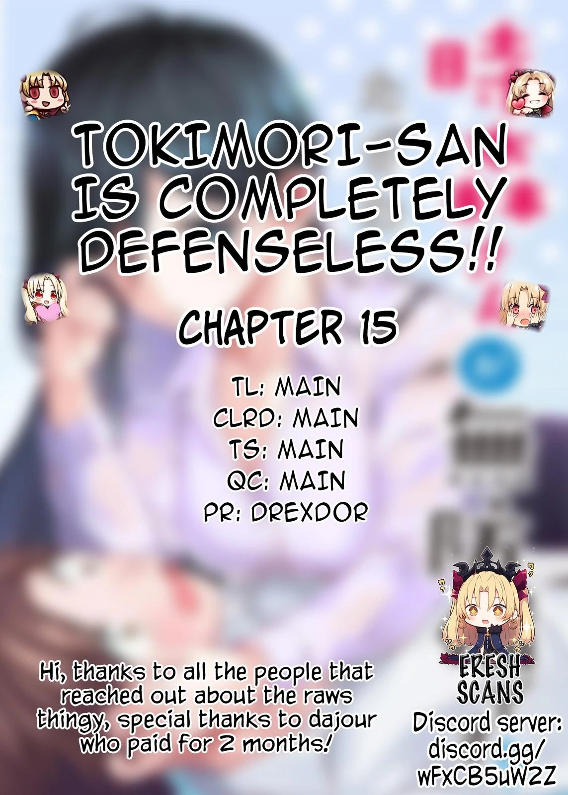 Tokimori-san Is Completely Defenseless!! Chapter 15 page 1 - 