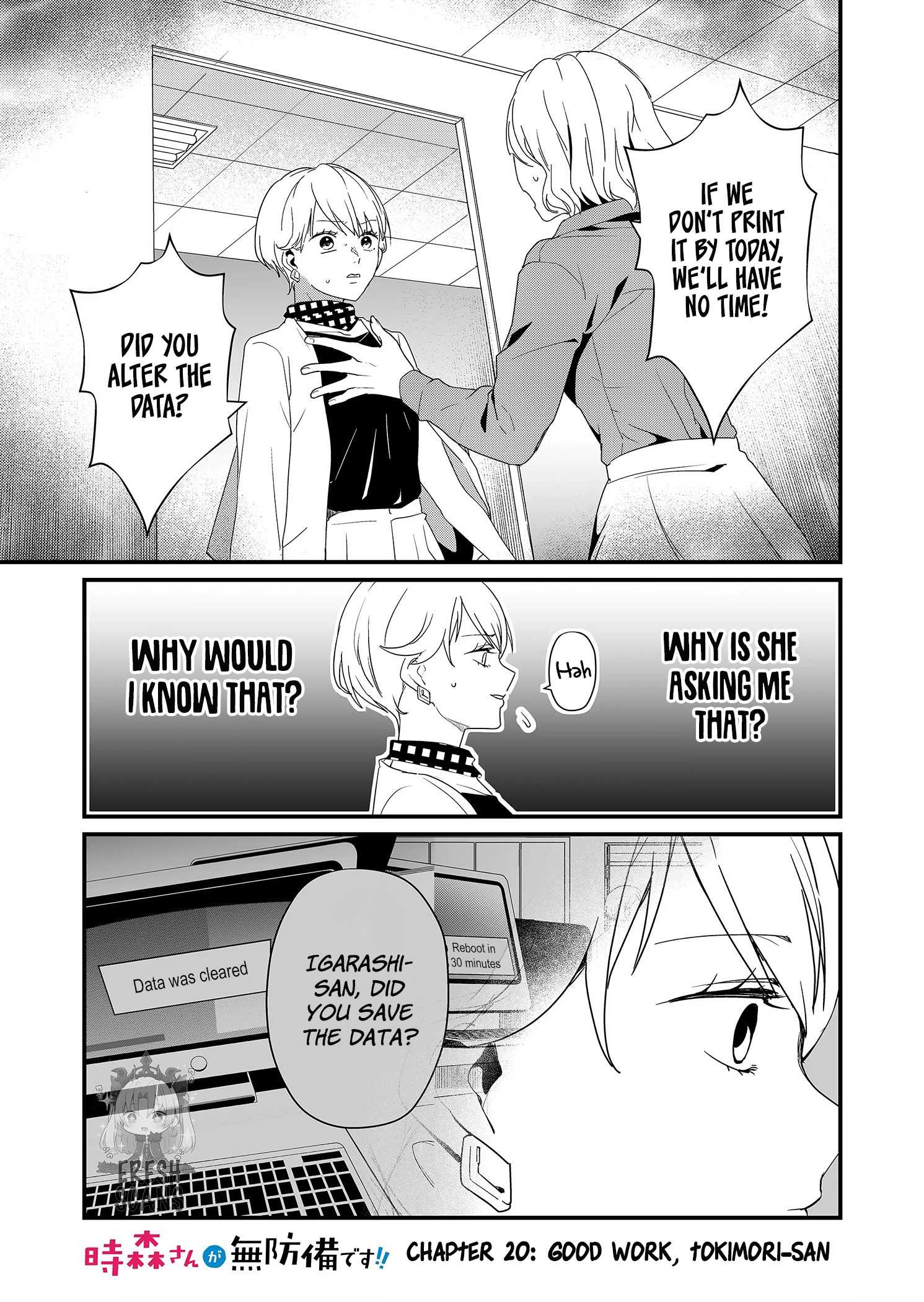 Tokimori-san Is Completely Defenseless!! Chapter 20 page 1 - 