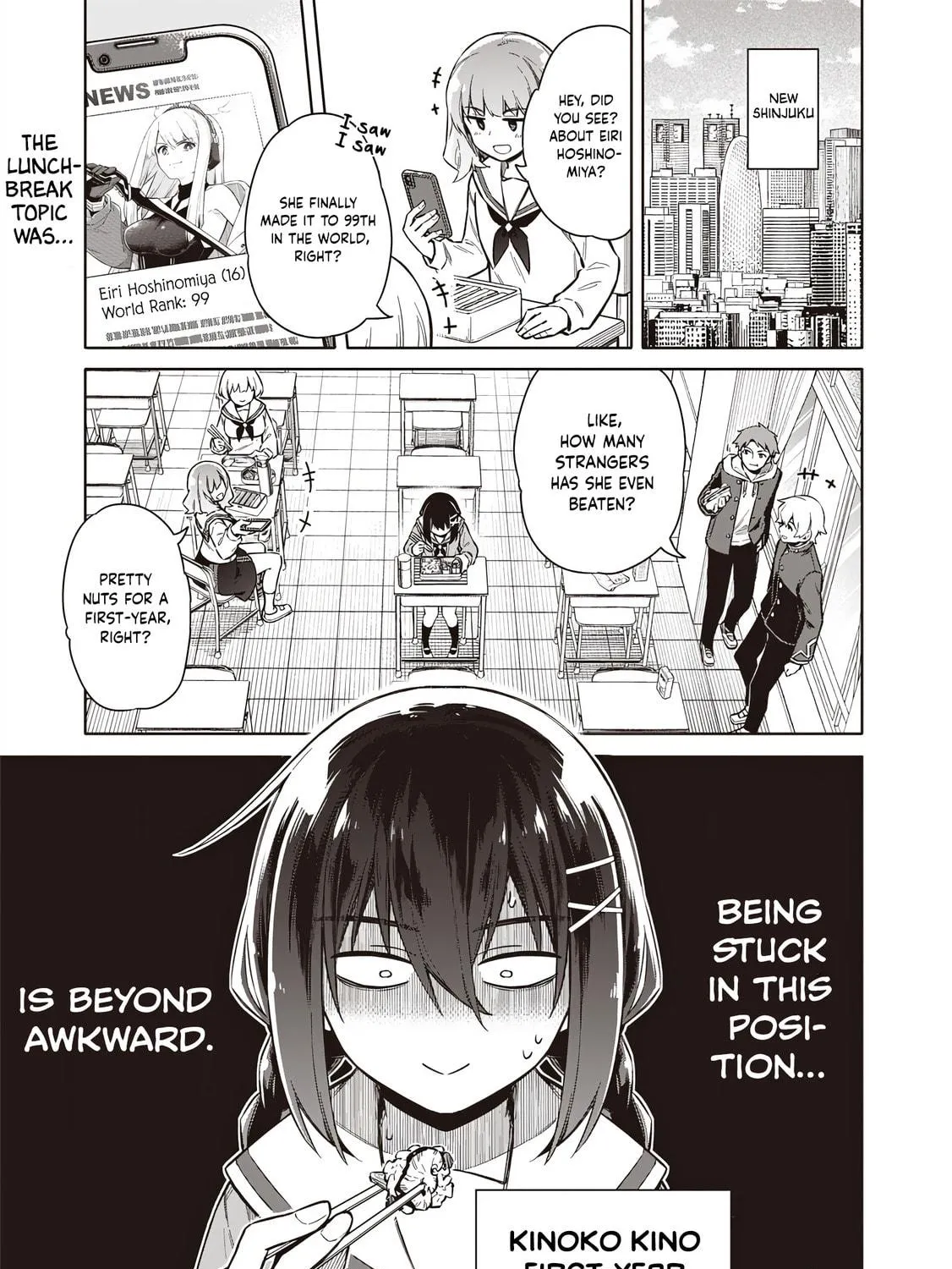 Tokyo Kinoko: Sekai Ranking 1-i no Comyuryoku Saijaku JK Chapter 1 page 5 - 