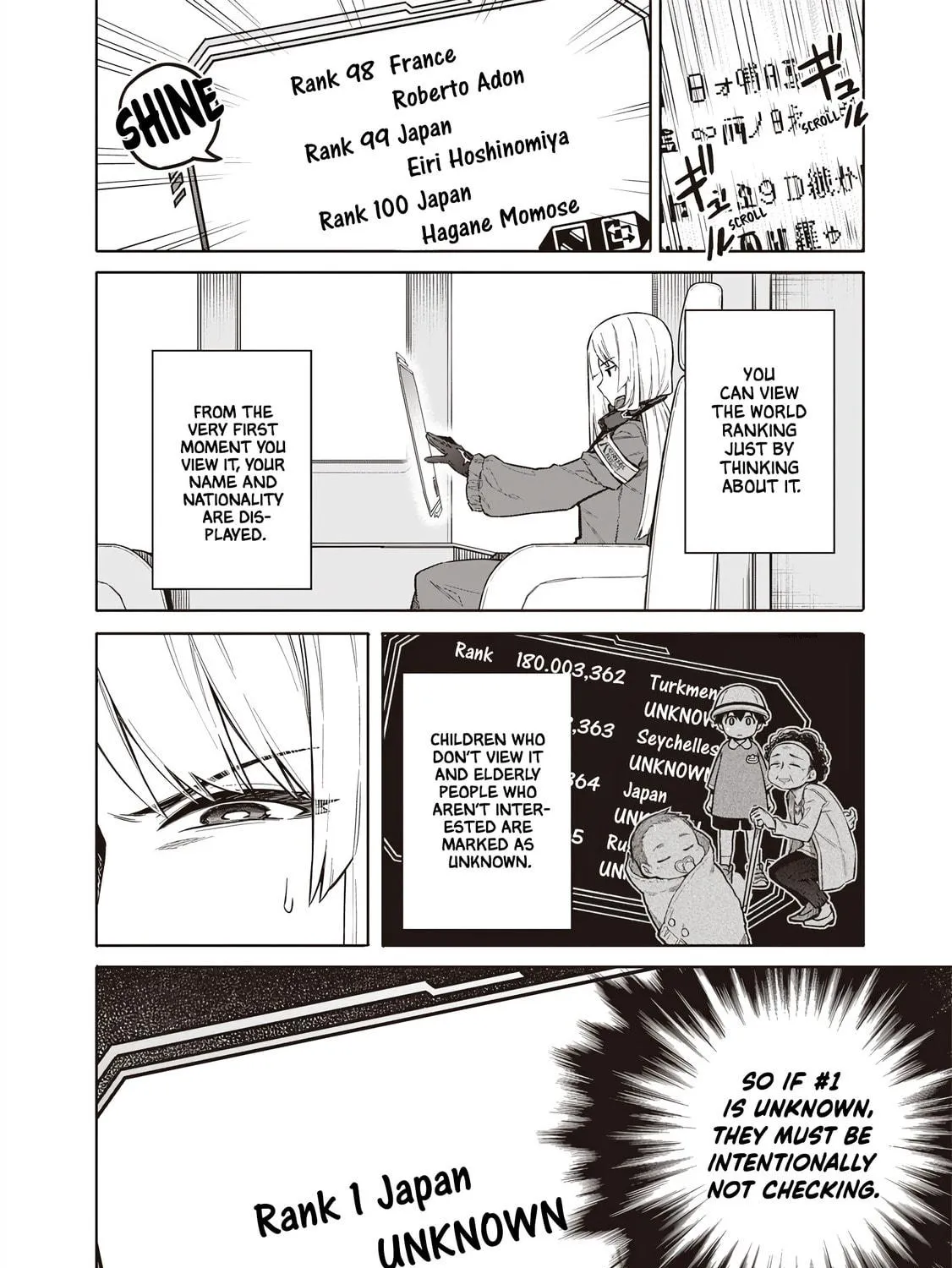 Tokyo Kinoko: Sekai Ranking 1-i no Comyuryoku Saijaku JK Chapter 1 page 53 - 