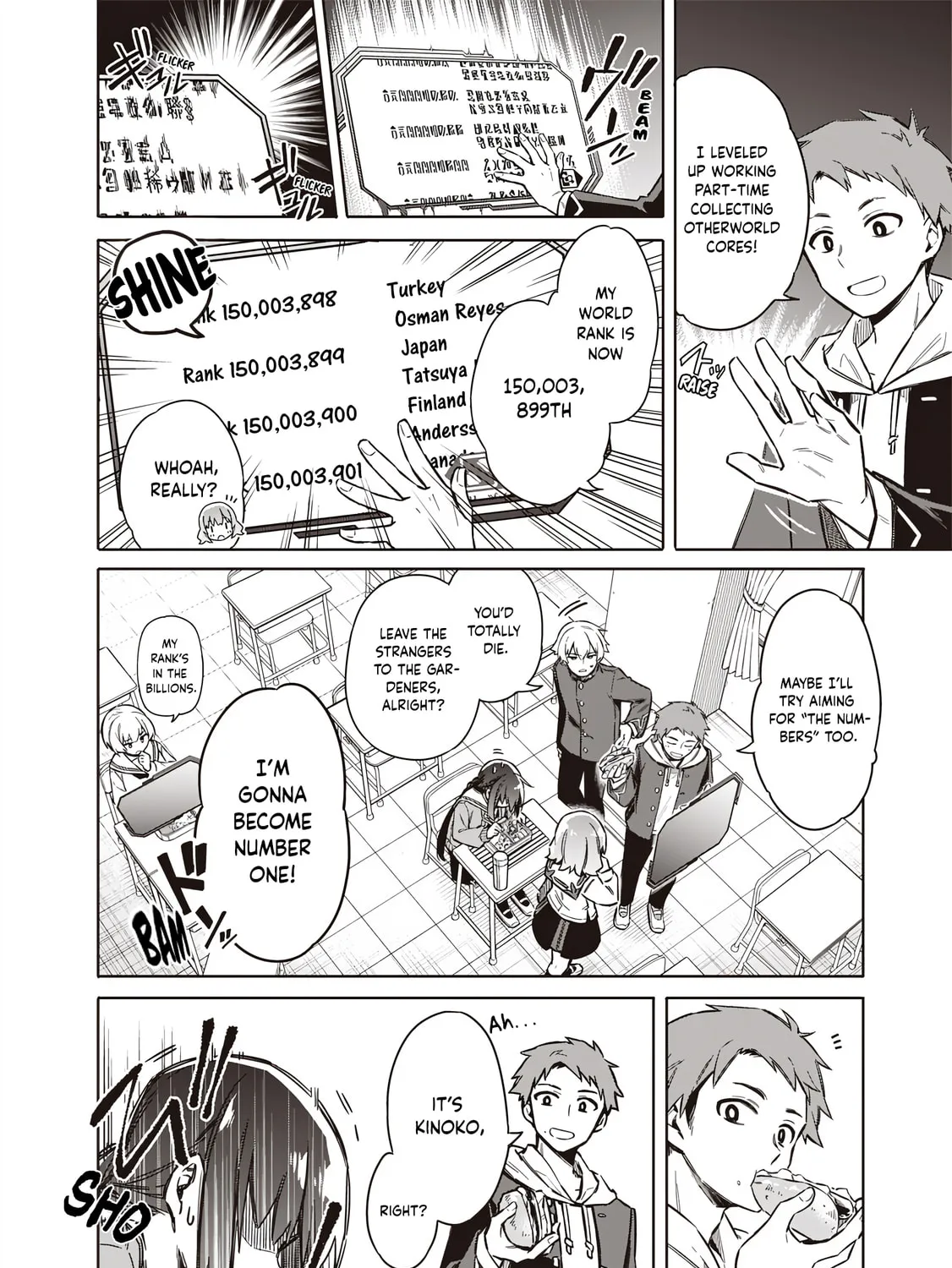 Tokyo Kinoko: Sekai Ranking 1-i no Comyuryoku Saijaku JK Chapter 1 page 7 - 