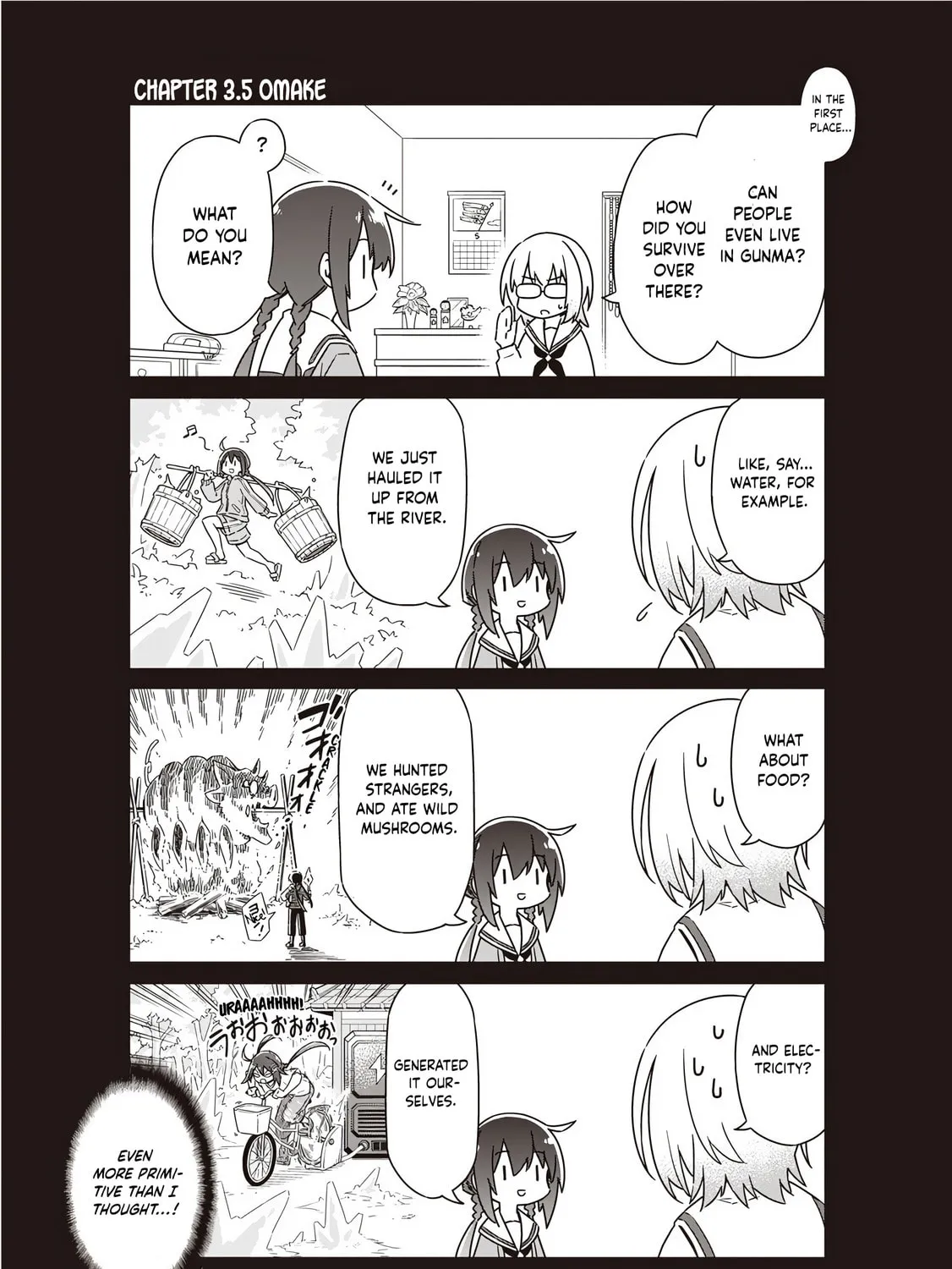 Tokyo Kinoko: Sekai Ranking 1-i no Comyuryoku Saijaku JK Chapter 3.5 page 1 - 