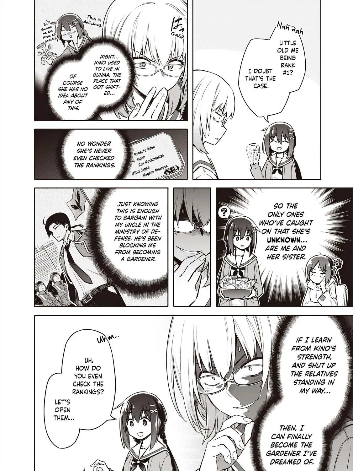 Tokyo Kinoko: Sekai Ranking 1-i no Comyuryoku Saijaku JK Chapter 3 page 13 - 