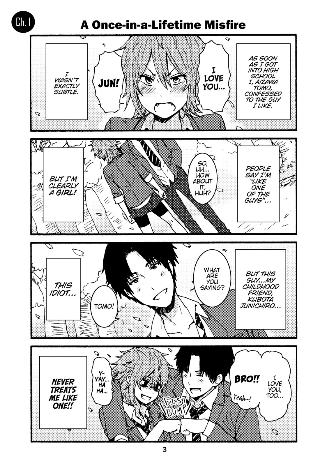 Tomo-chan is a Girl! Chapter 1 page 1 - 