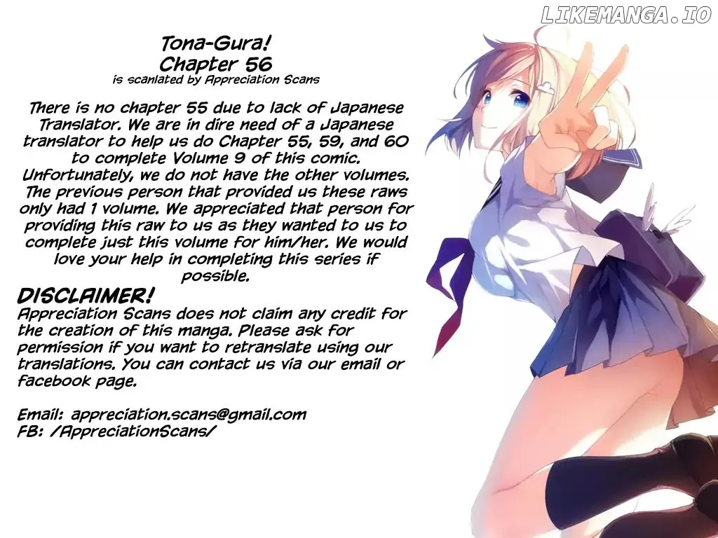 Tona-Gura!  Manga Chapter 56 page 1 - 