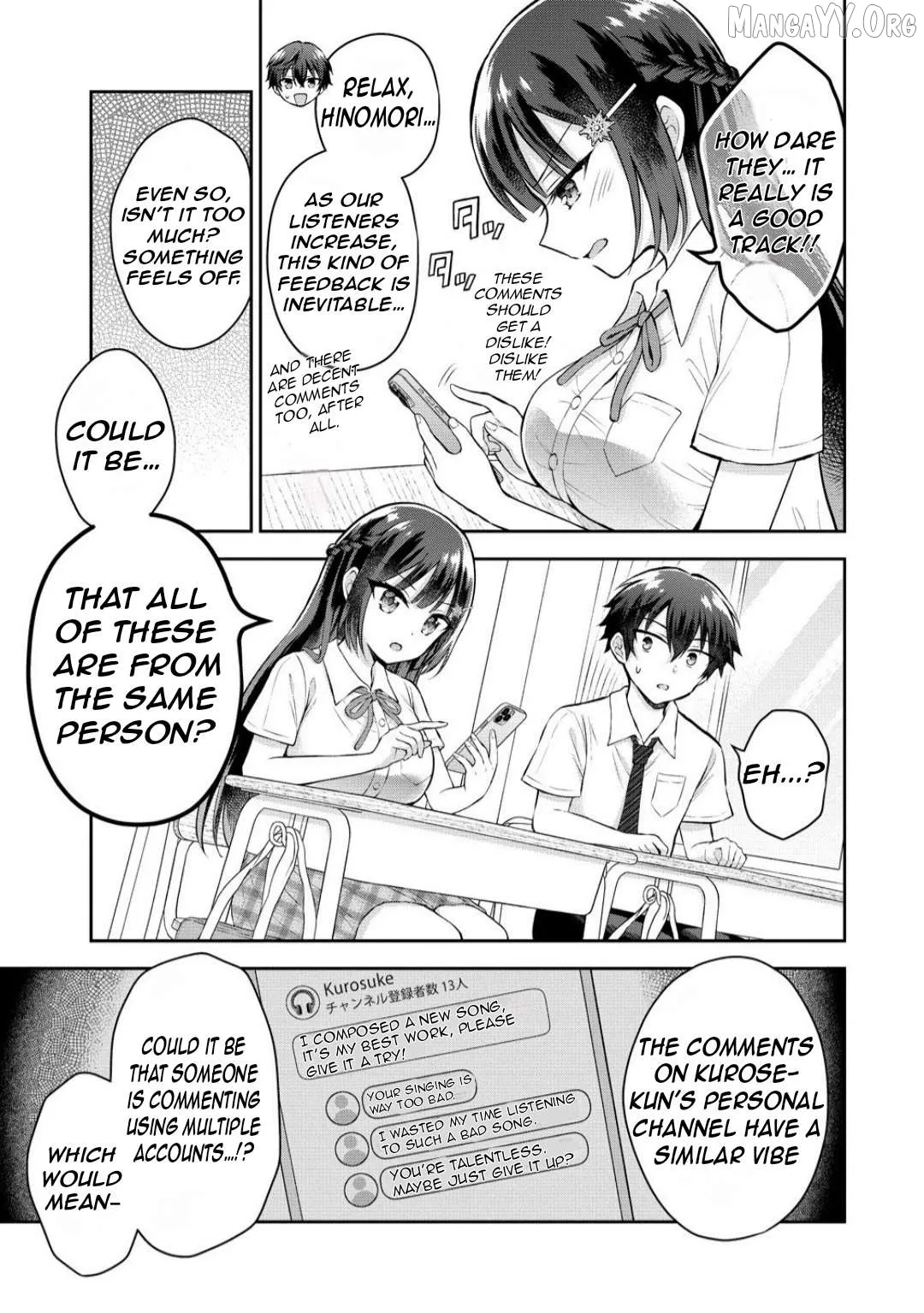 Tonari no Seki no Inkya Joshi ga Oshi Utai Datta ~Ore no Kyoku wo Uttatekure!~ Chapter 14.1 page 5 - 