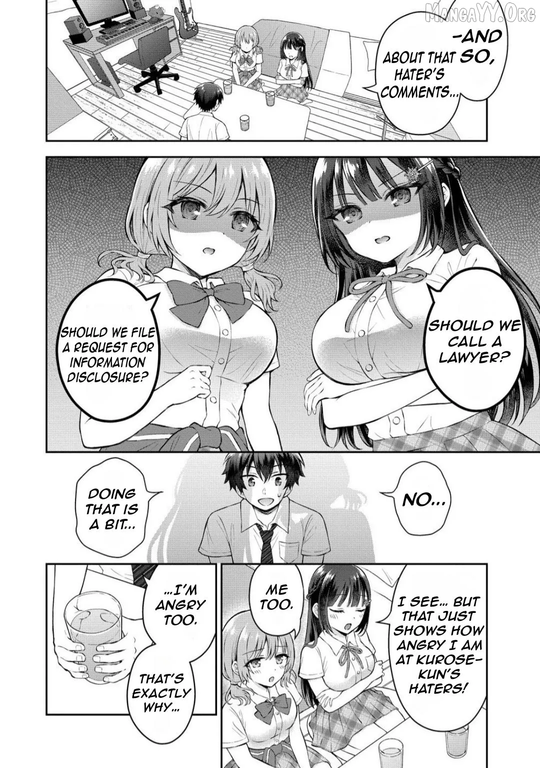 Tonari no Seki no Inkya Joshi ga Oshi Utai Datta ~Ore no Kyoku wo Uttatekure!~ Chapter 14.2 page 2 - 