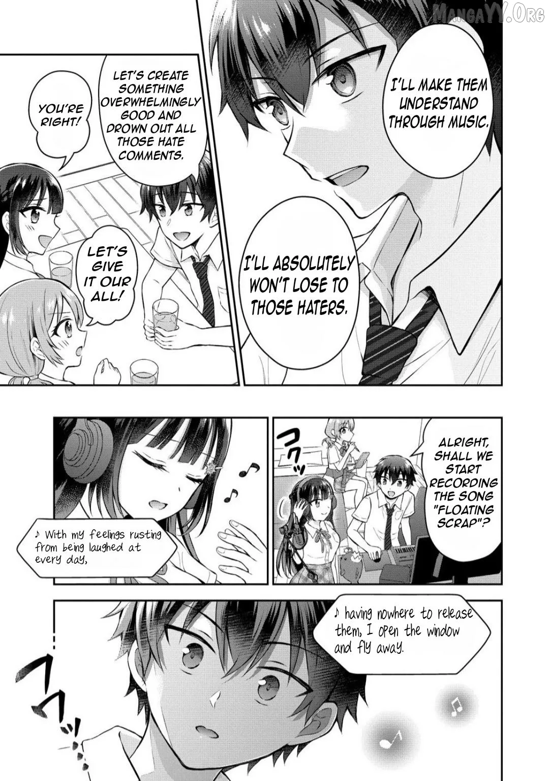 Tonari no Seki no Inkya Joshi ga Oshi Utai Datta ~Ore no Kyoku wo Uttatekure!~ Chapter 14.2 page 3 - 