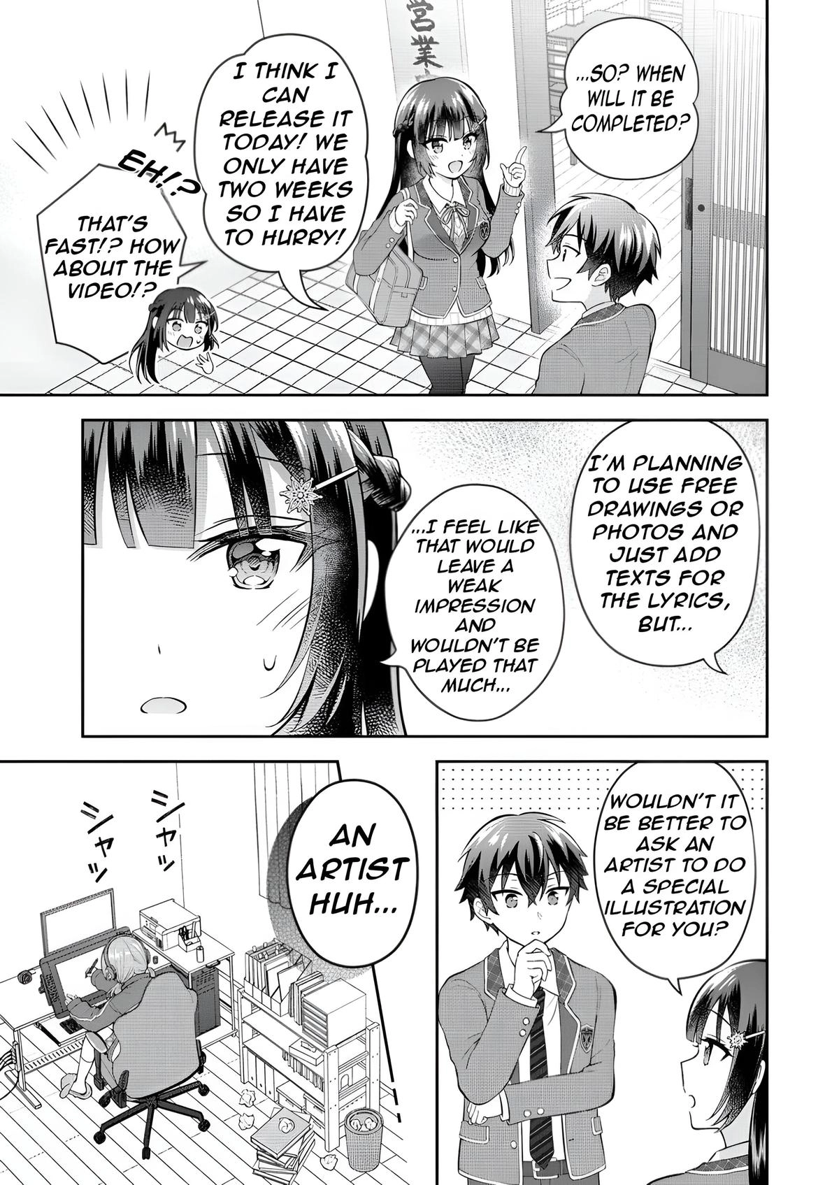 Tonari no Seki no Inkya Joshi ga Oshi Utaite Datta ~Ore no Kyoku wo Uttatekure!~ Chapter 6 page 35 - 