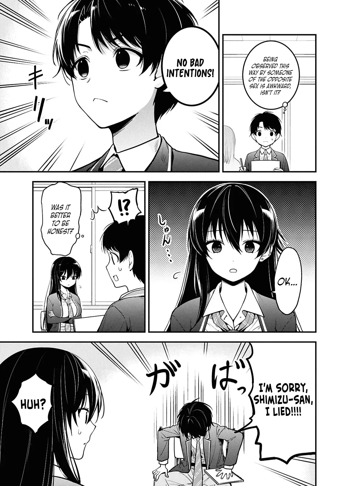 Tonari no Seki no Yankee Shimizu-san ga Kami o Kuroku Sometekita Chapter 1 page 20 - 