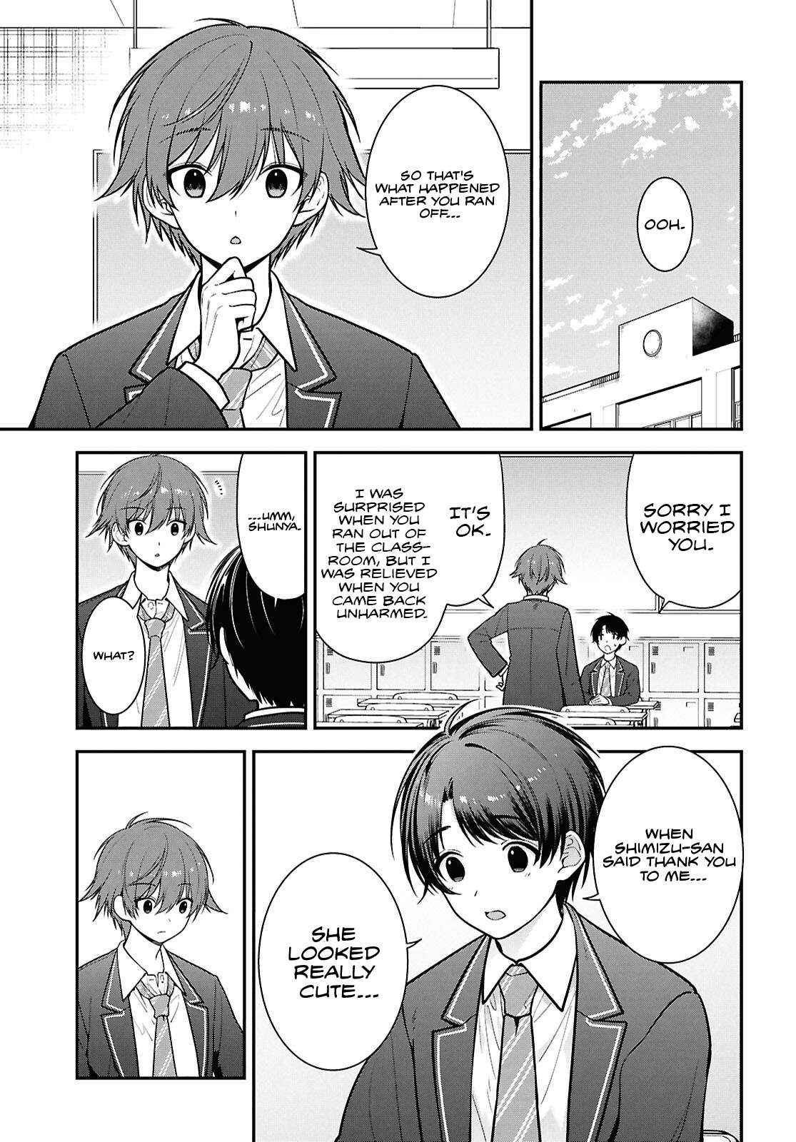 Tonari no Seki no Yankee Shimizu-san ga Kami o Kuroku Sometekita Chapter 10 page 8 - 