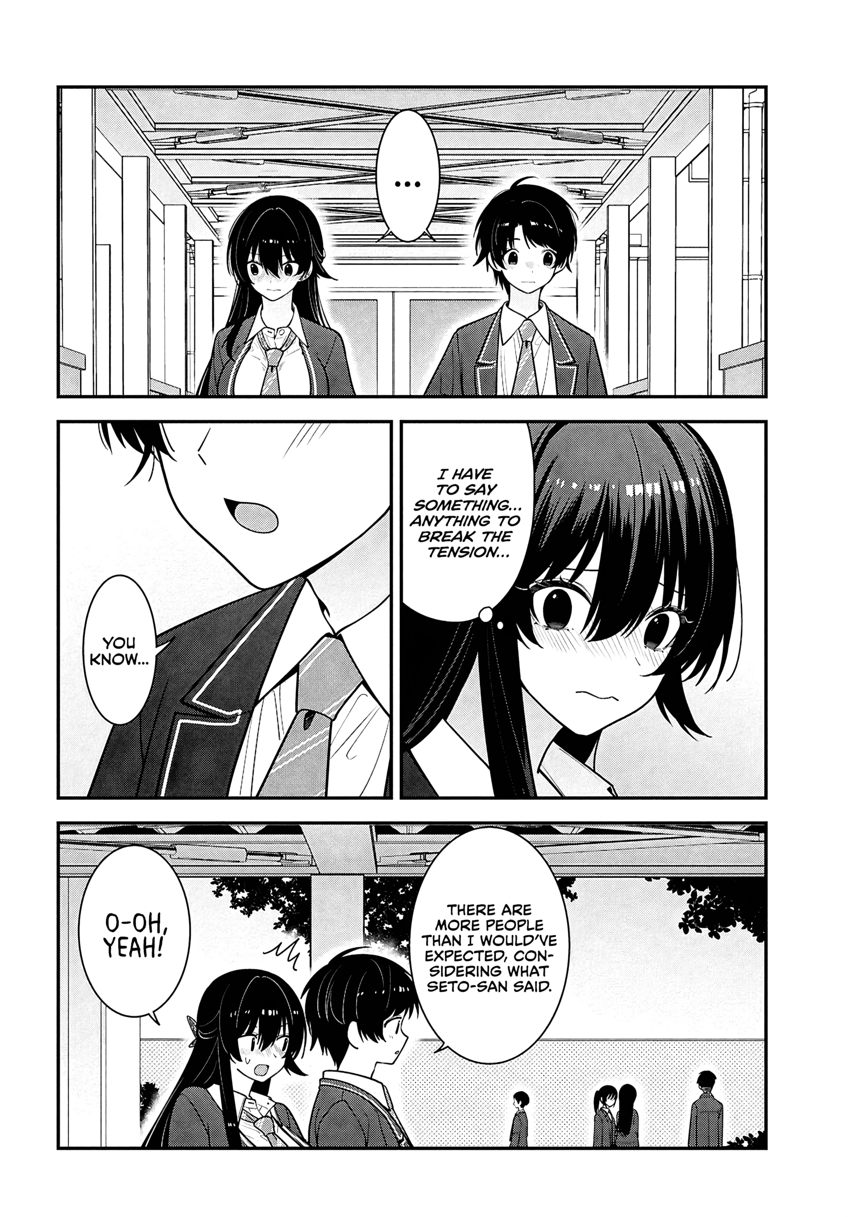 Tonari no Seki no Yankee Shimizu-san ga Kami o Kuroku Sometekita Chapter 14 page 14 - 