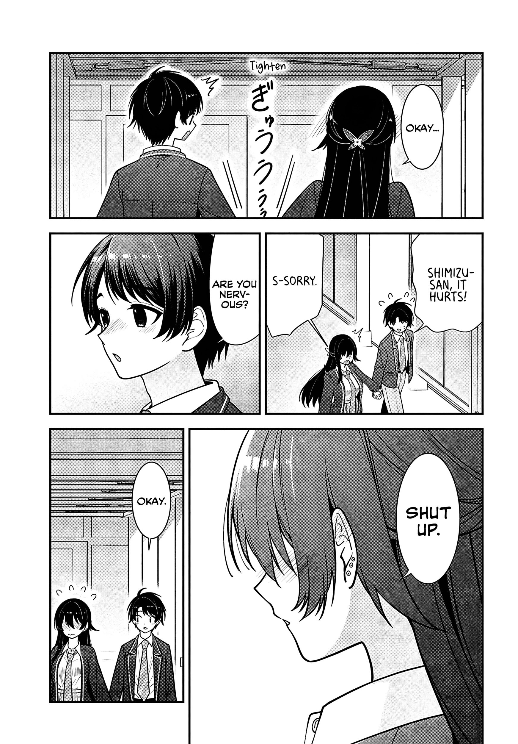 Tonari no Seki no Yankee Shimizu-san ga Kami o Kuroku Sometekita Chapter 14 page 17 - 