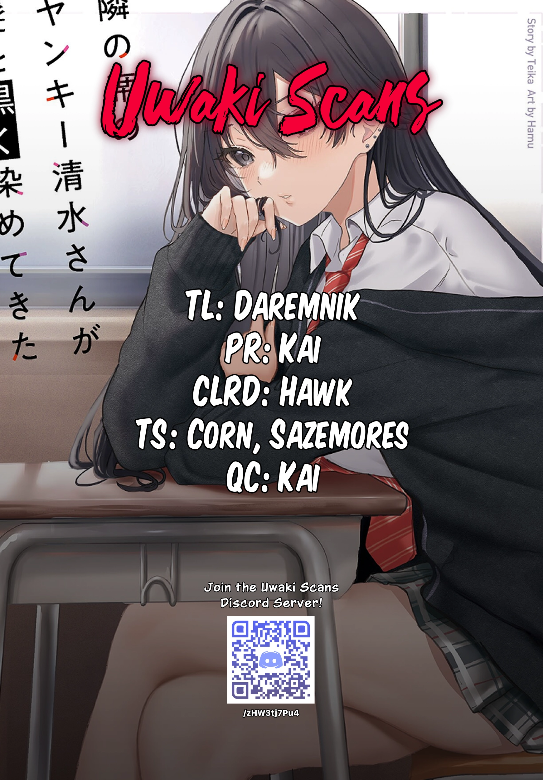 Tonari no Seki no Yankee Shimizu-san ga Kami o Kuroku Sometekita Chapter 14 page 32 - 