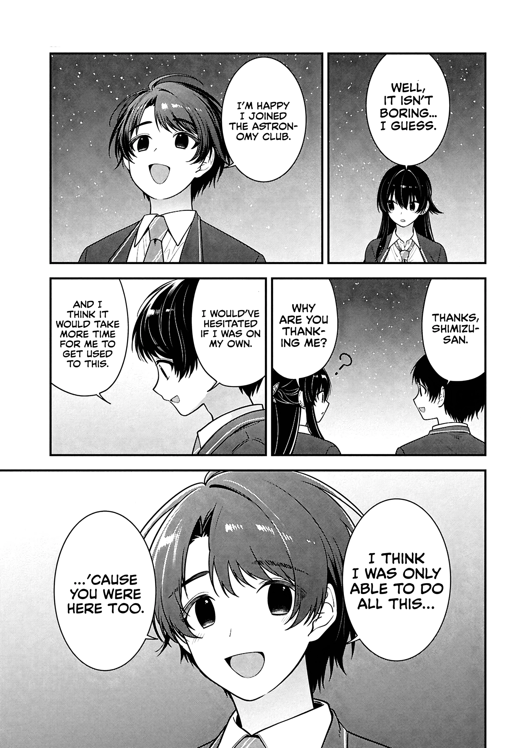 Tonari no Seki no Yankee Shimizu-san ga Kami o Kuroku Sometekita Chapter 15 page 28 - 