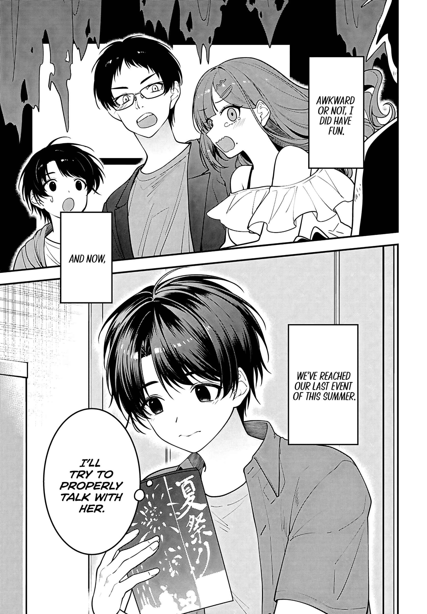Tonari no Seki no Yankee Shimizu-san ga Kami o Kuroku Sometekita Chapter 16 page 3 - 
