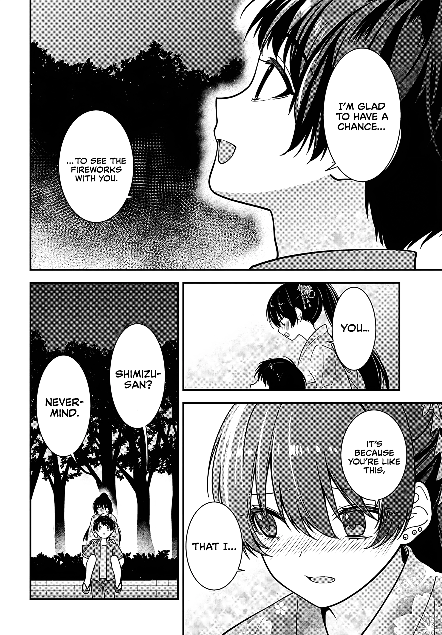 Tonari no Seki no Yankee Shimizu-san ga Kami o Kuroku Sometekita Chapter 16 page 38 - 