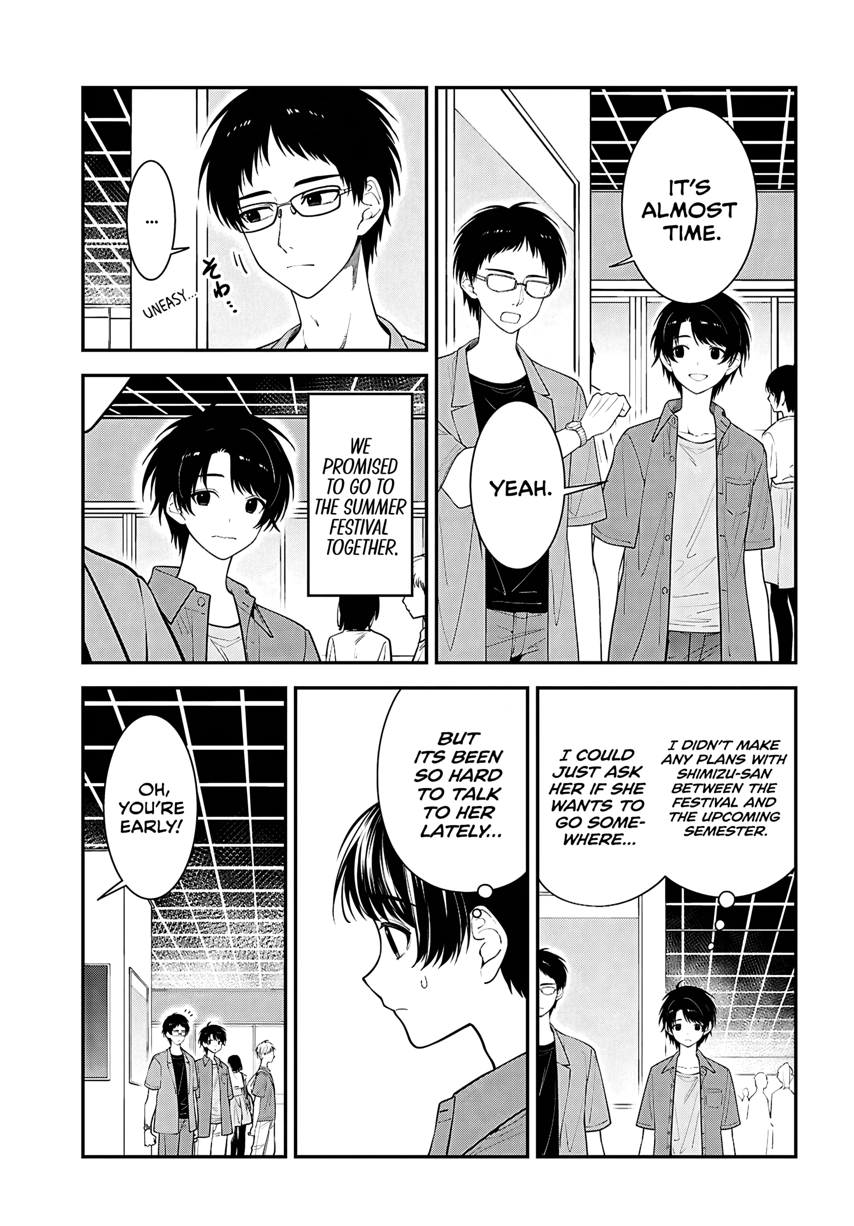 Tonari no Seki no Yankee Shimizu-san ga Kami o Kuroku Sometekita Chapter 16 page 5 - 