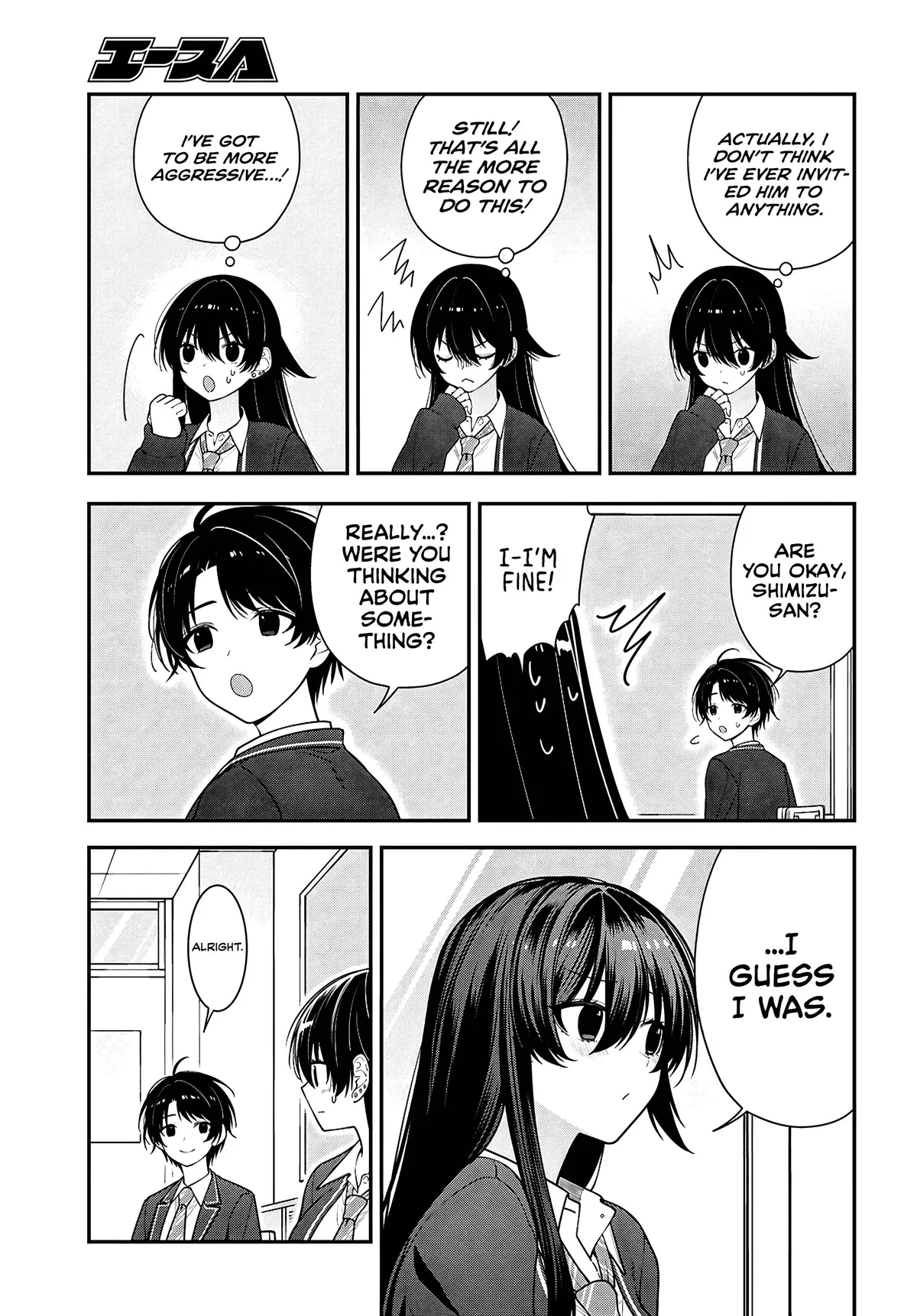 Tonari no Seki no Yankee Shimizu-san ga Kami o Kuroku Sometekita Chapter 17 page 10 - 