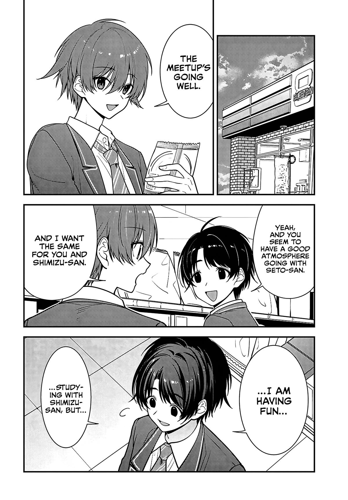 Tonari no Seki no Yankee Shimizu-san ga Kami o Kuroku Sometekita Chapter 19 page 20 - 