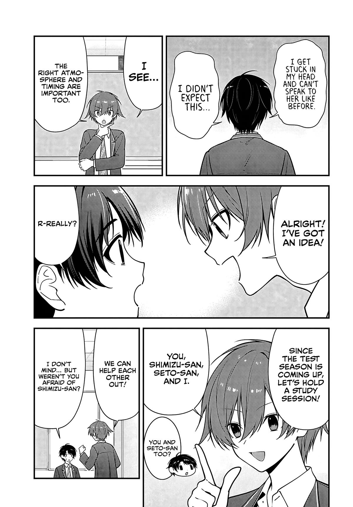 Tonari no Seki no Yankee Shimizu-san ga Kami o Kuroku Sometekita Chapter 19 page 5 - 