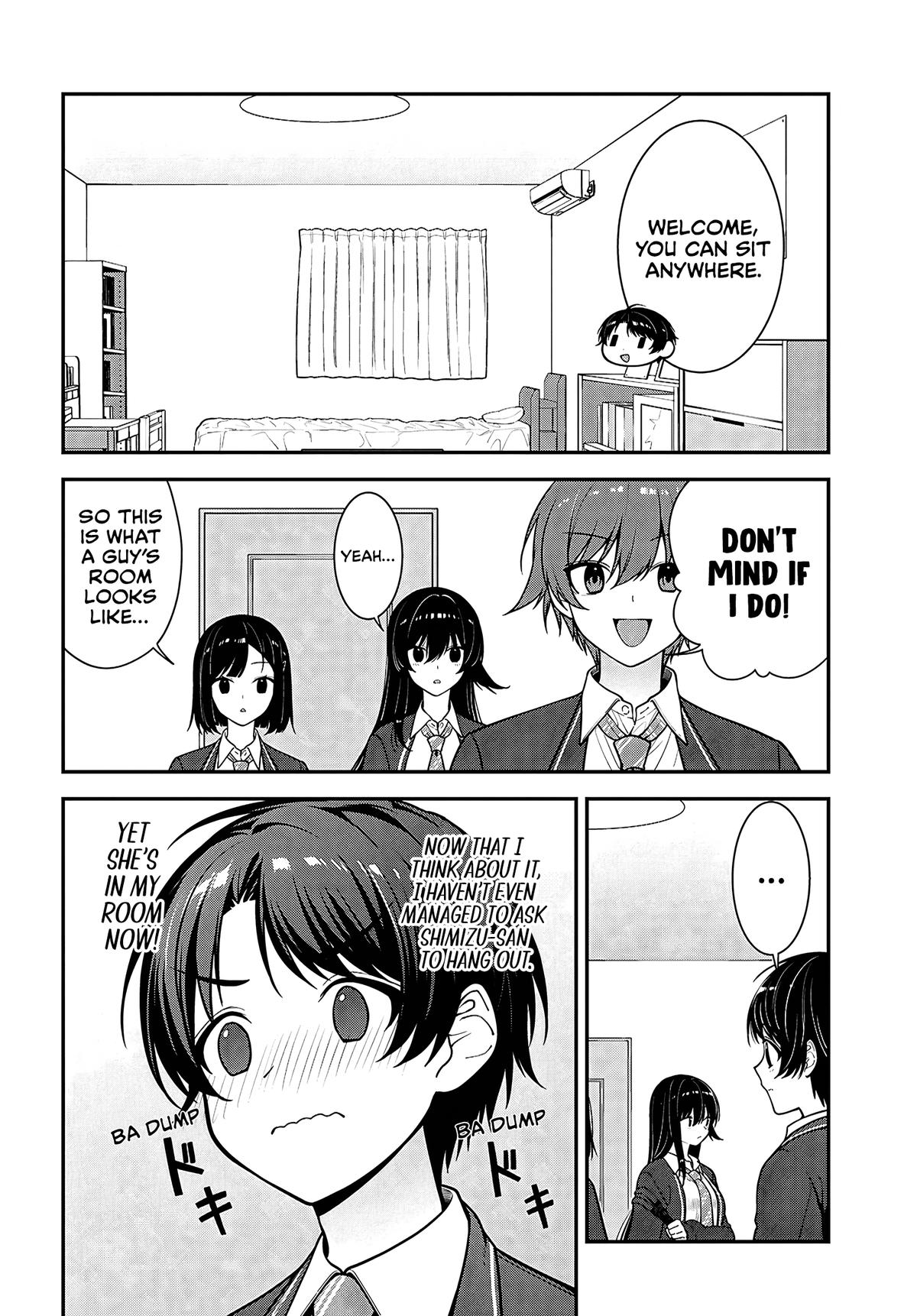 Tonari no Seki no Yankee Shimizu-san ga Kami o Kuroku Sometekita Chapter 19 page 10 - 