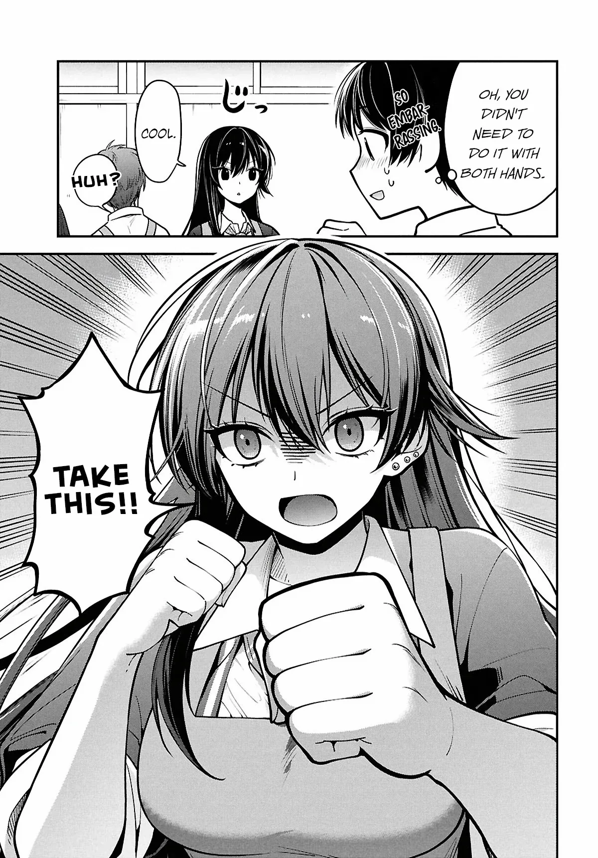 Tonari no Seki no Yankee Shimizu-san ga Kami o Kuroku Sometekita Chapter 2 page 17 - 