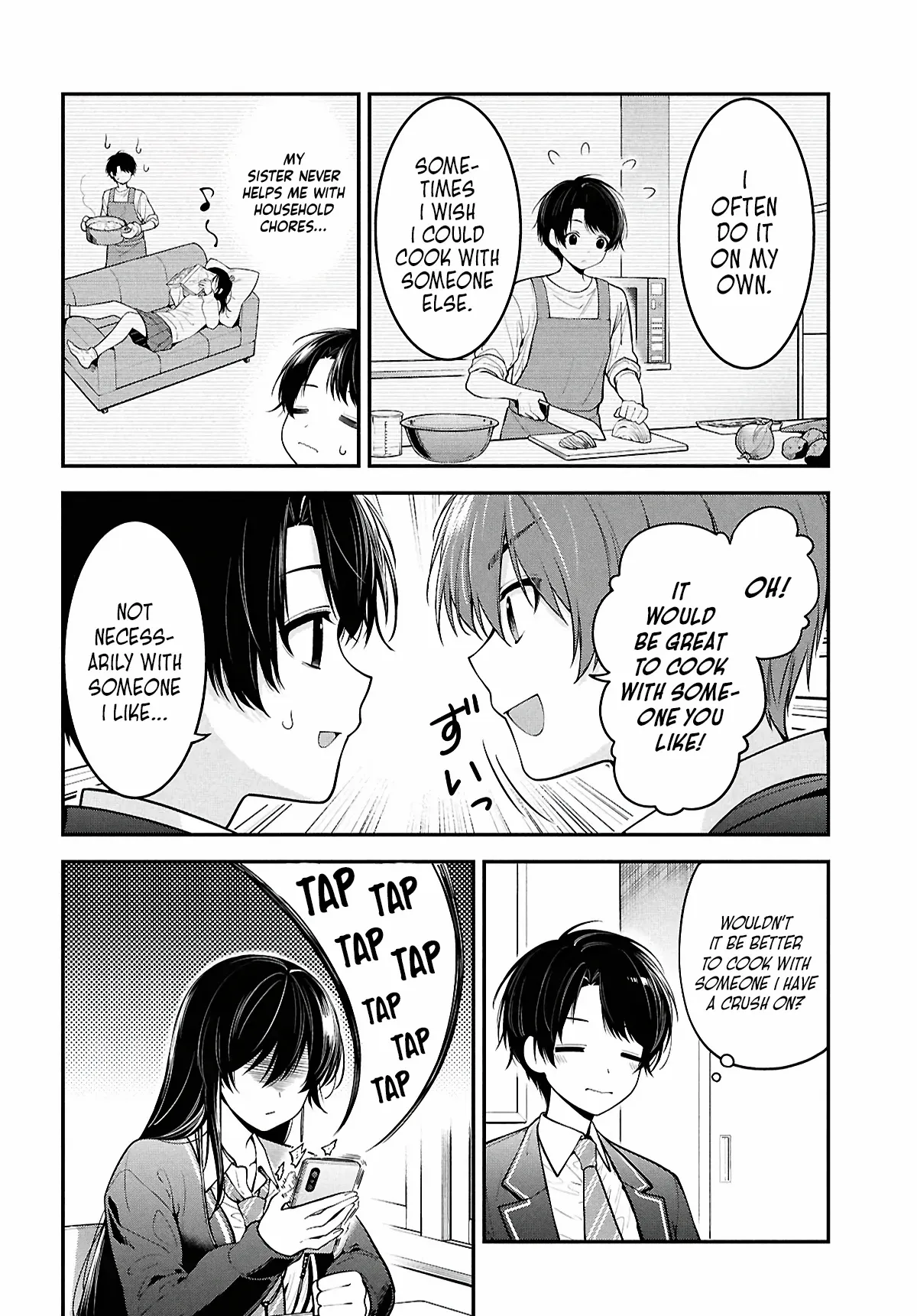 Tonari no Seki no Yankee Shimizu-san ga Kami o Kuroku Sometekita Chapter 2 page 4 - 