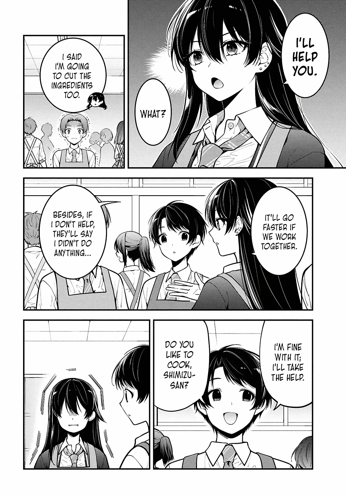 Tonari no Seki no Yankee Shimizu-san ga Kami o Kuroku Sometekita Chapter 2 page 8 - 